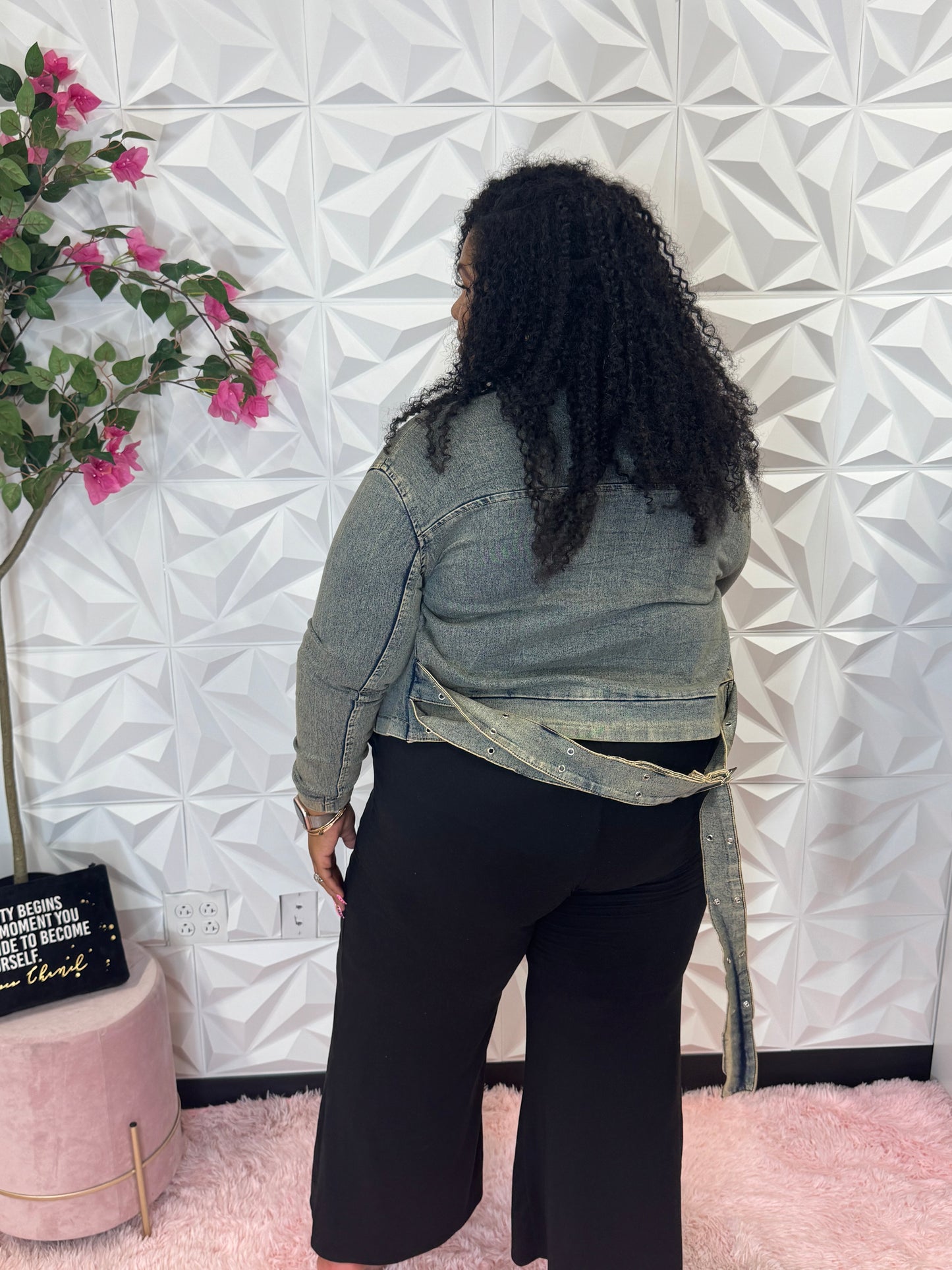 Lady Ash Bronze Denim Short Jacket