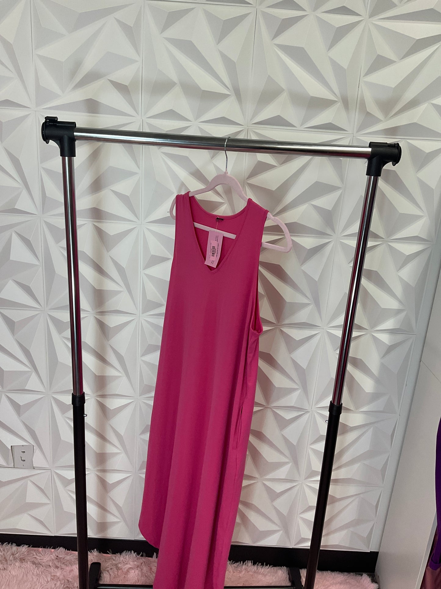10/2 LADY PINK SLEEVEELESS MAXI DRESS SZ 2X