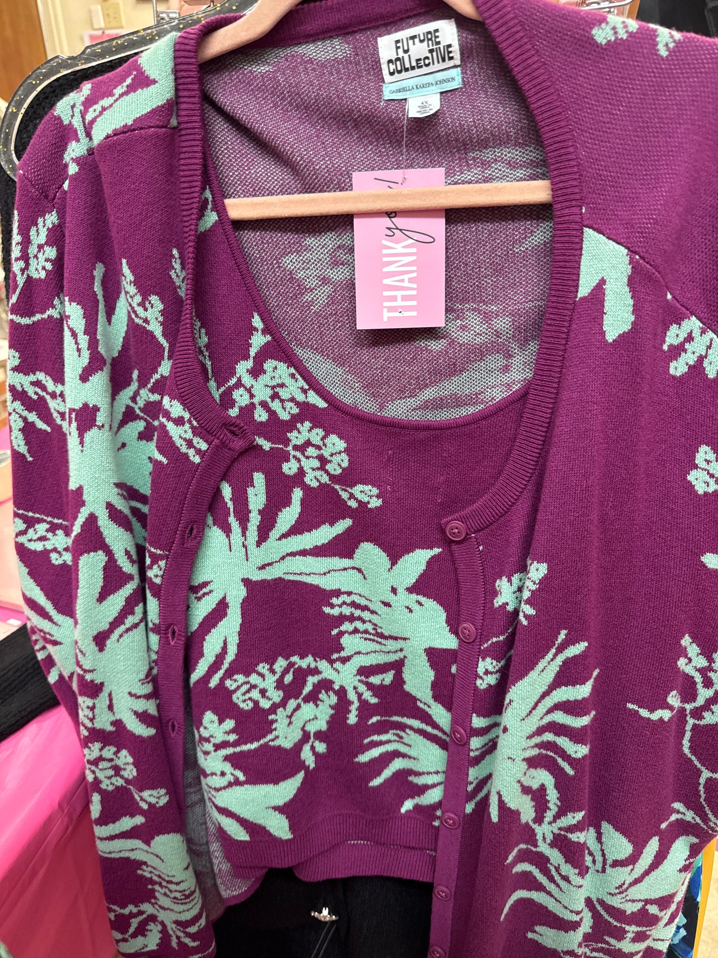 3/1 LADY FUTURE CO TEAL PURPLE SET SZ 4X