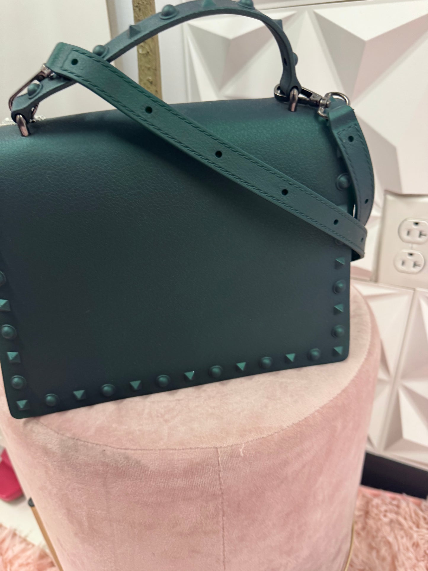Lady Green Rubber Bag