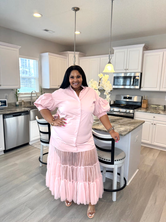 Be A Lady Dress | Blush