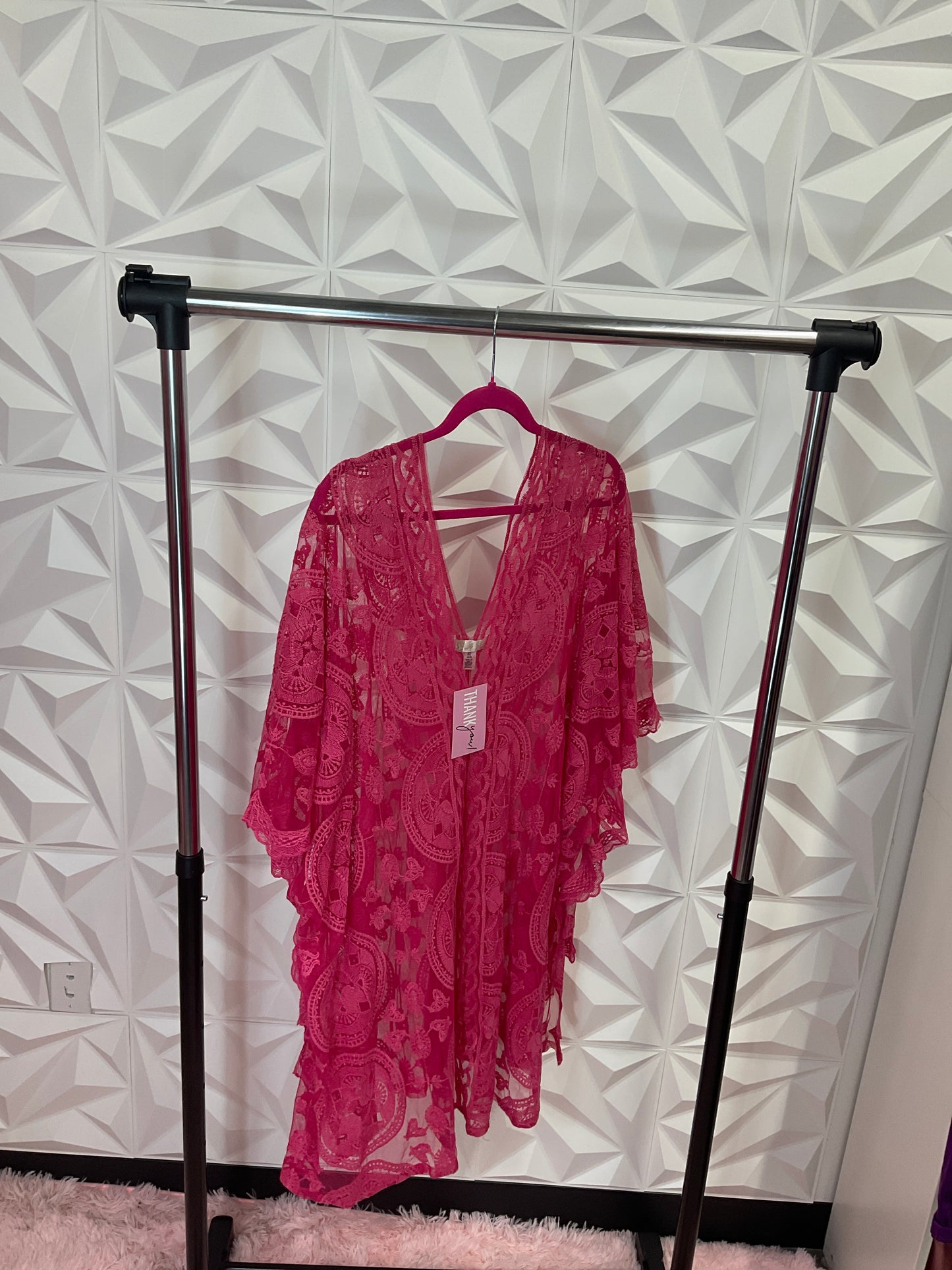 10/2 LADY SOL & SEA PINK LACE COVER