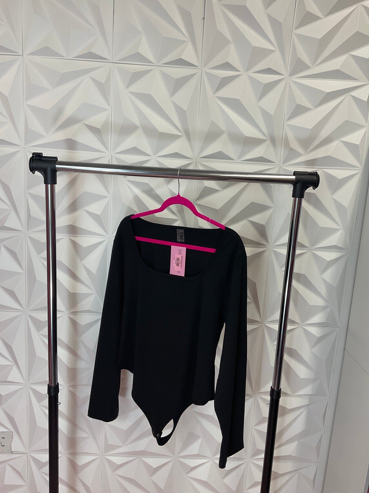 10/2 LADY BLACK BODYSUIT LONGSLEEVES SZ 3X