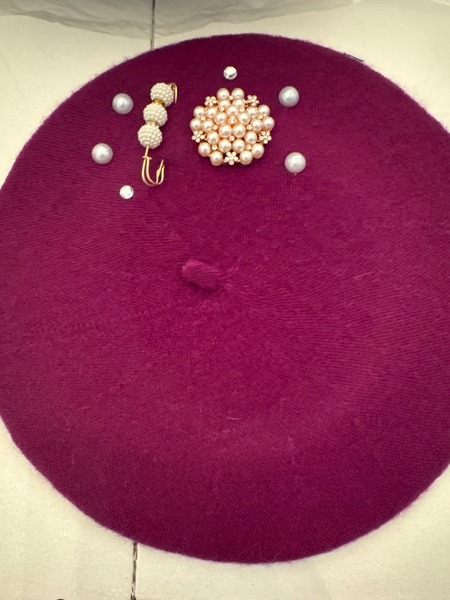 Lady Classy Beret- Deep Purple