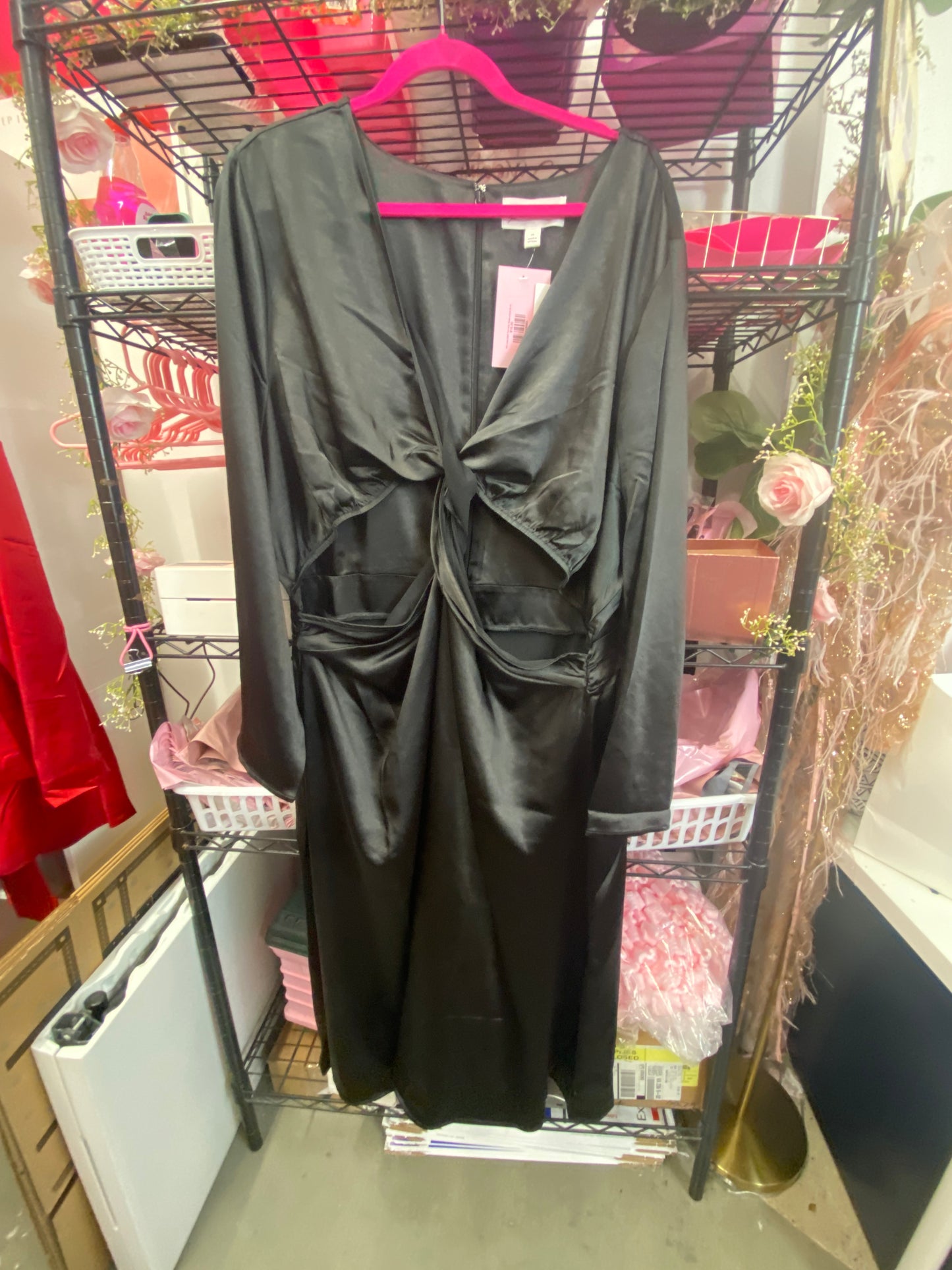 7/21 Lady Black The Drop Dress cutouts Sz 3x