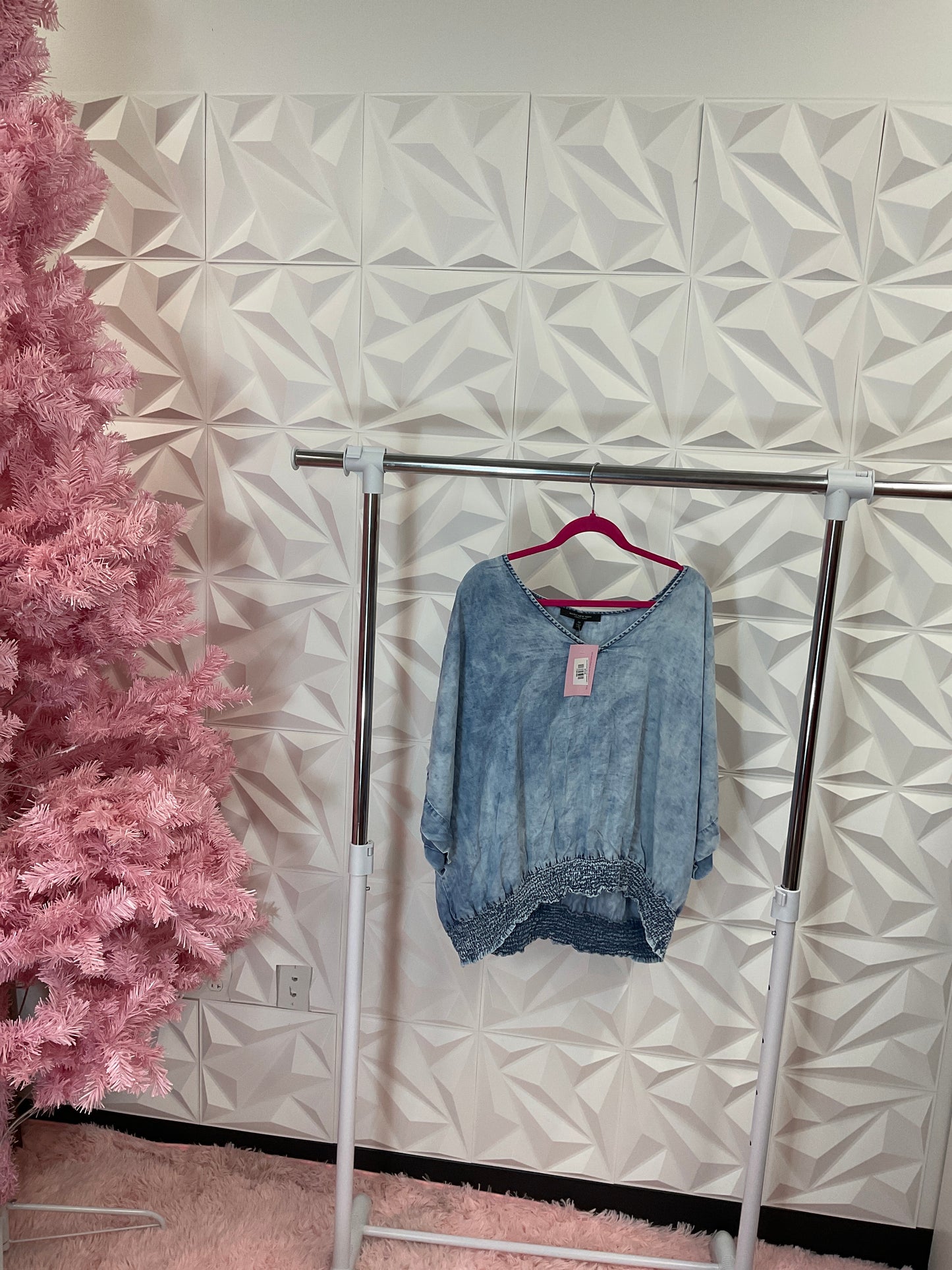 10/14 LADY MARK NEW YORK DENIM SHIRT SZ 3X