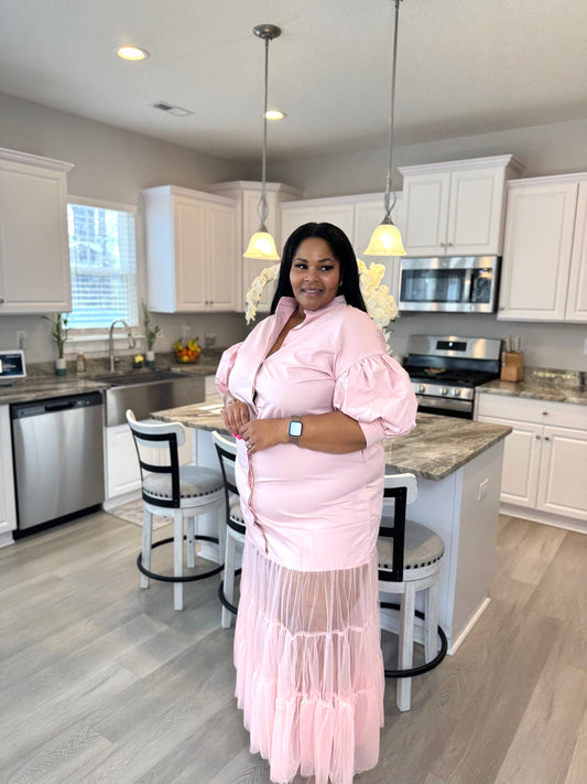 Be A Lady Dress | Blush