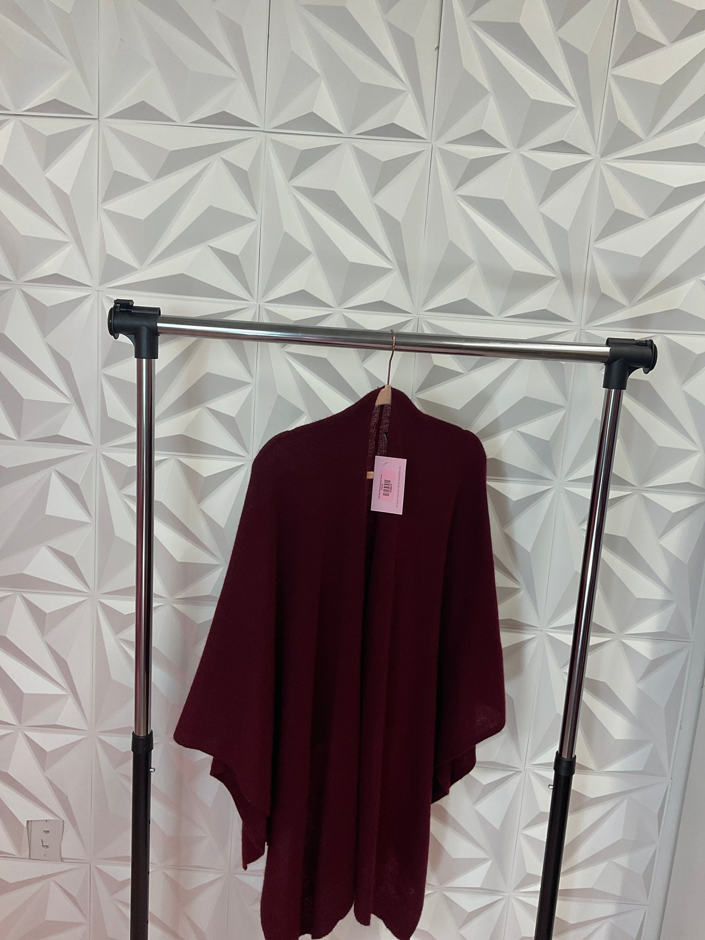 9/12 Lady Cashmere Burgundy Poncho
