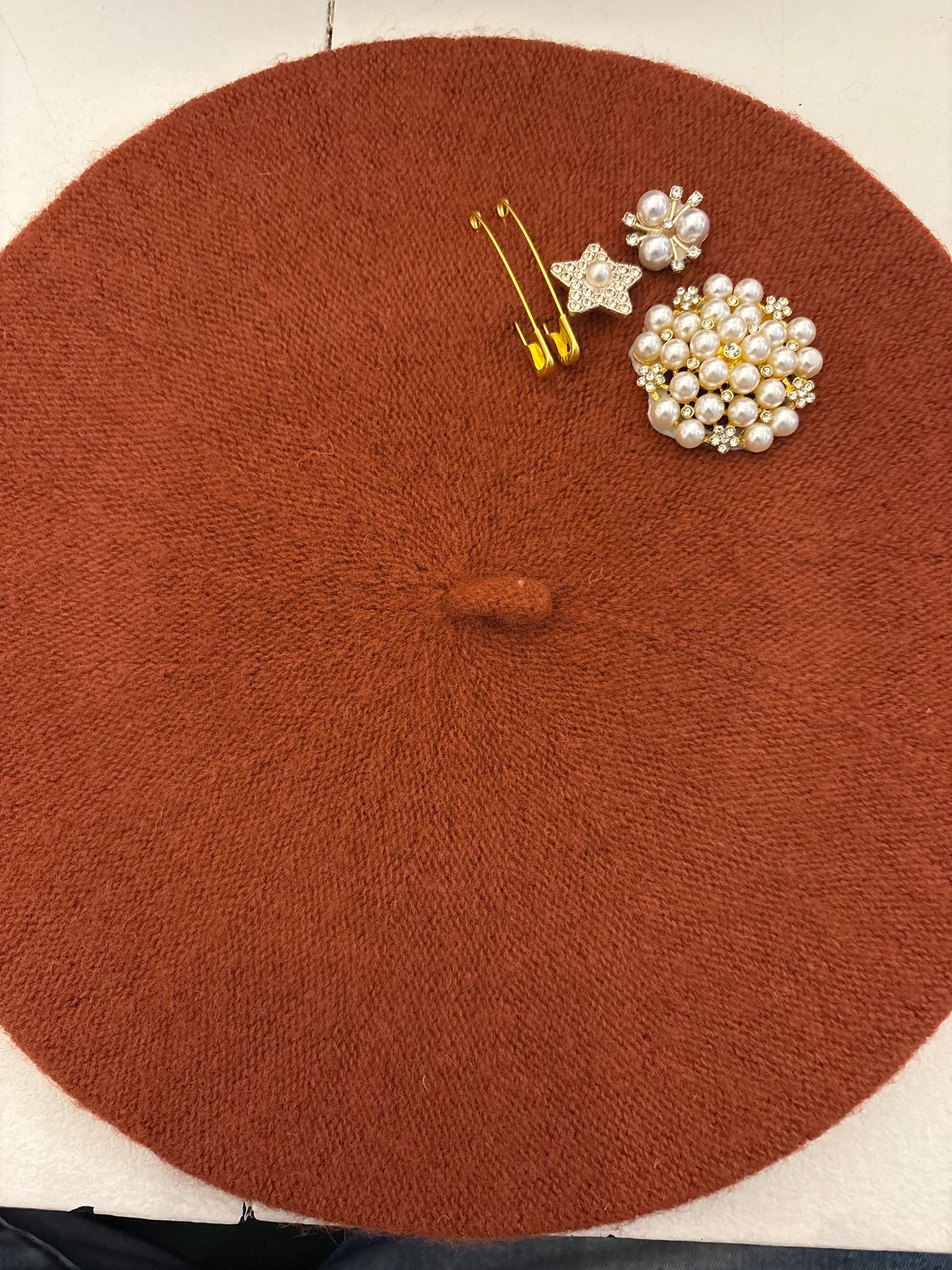 Lady Classy Beret- Rust