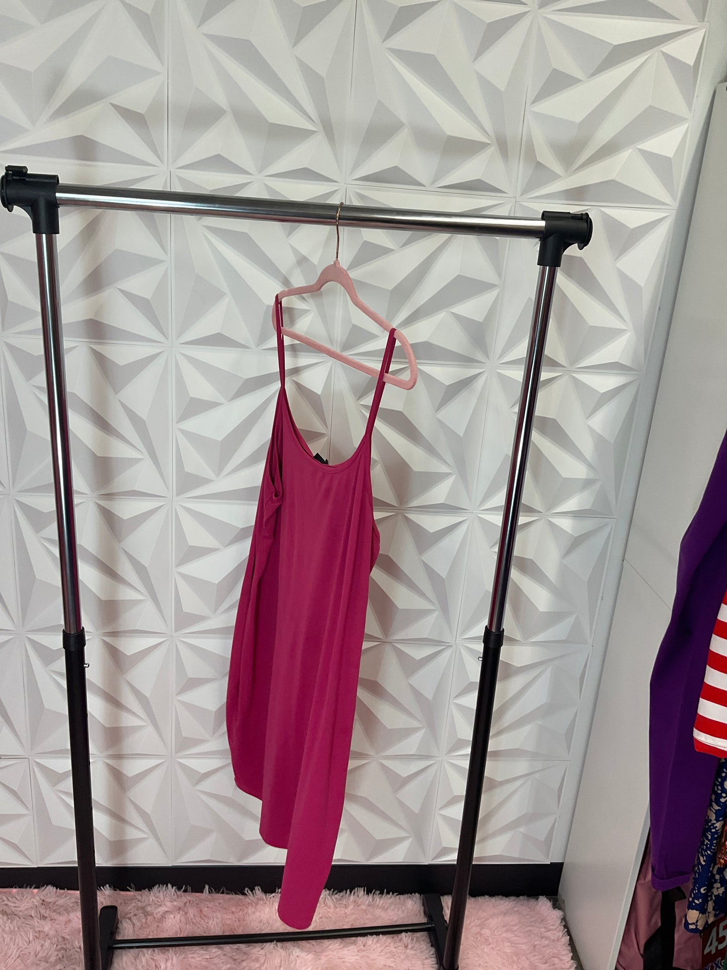 10/2 LADY PINK SPAGETTI STRAP DRESS SZ 4X