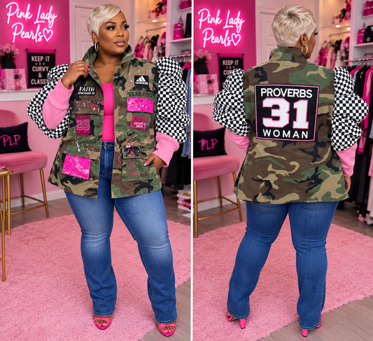 Lady Camo Girlie Statement Jacket