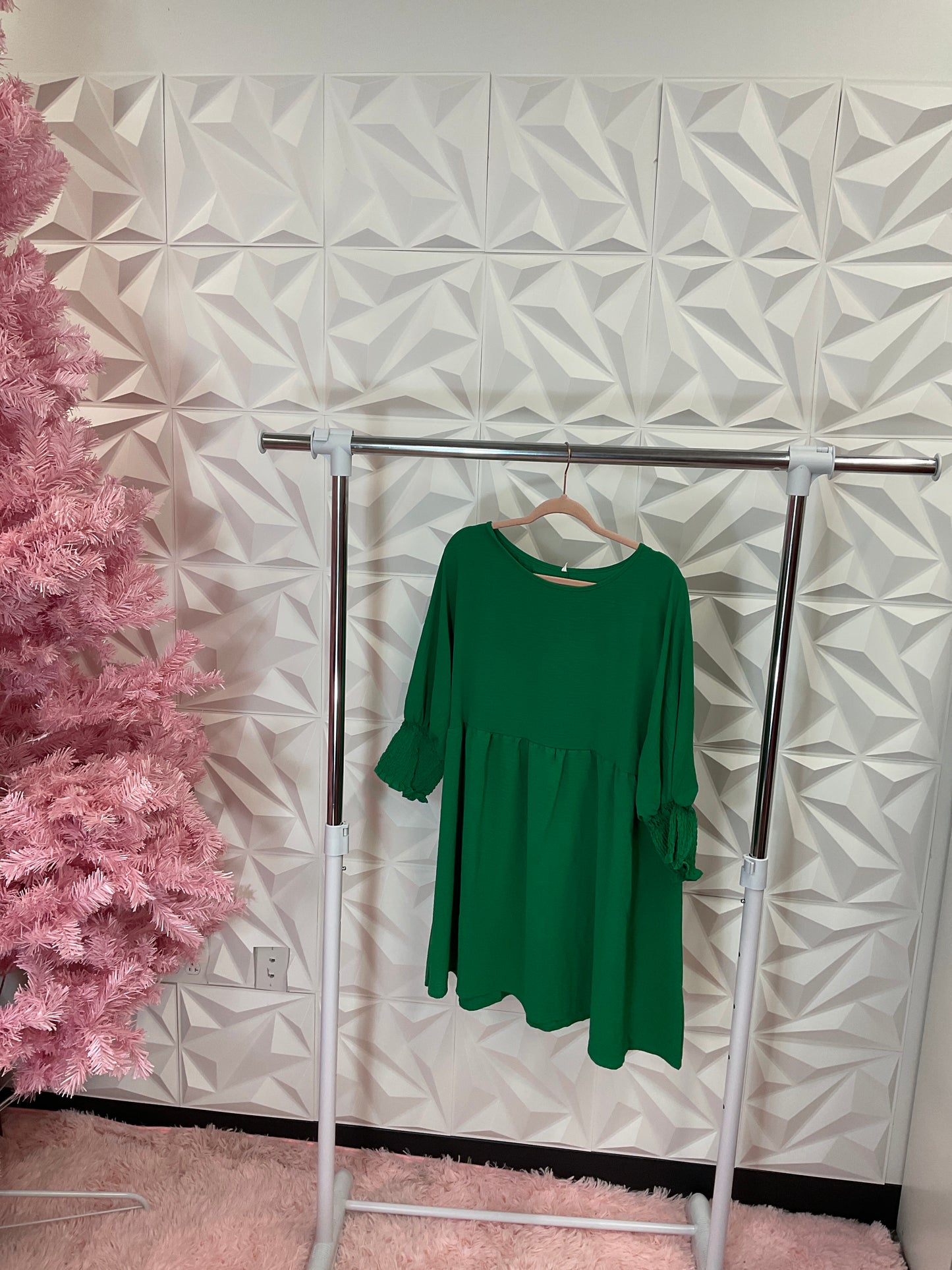 10/14 LADY KELLY GREEN BABY DOLL DRESS SZ 2XL