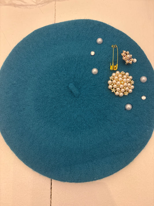 Lady Classy Beret-Electric Blue