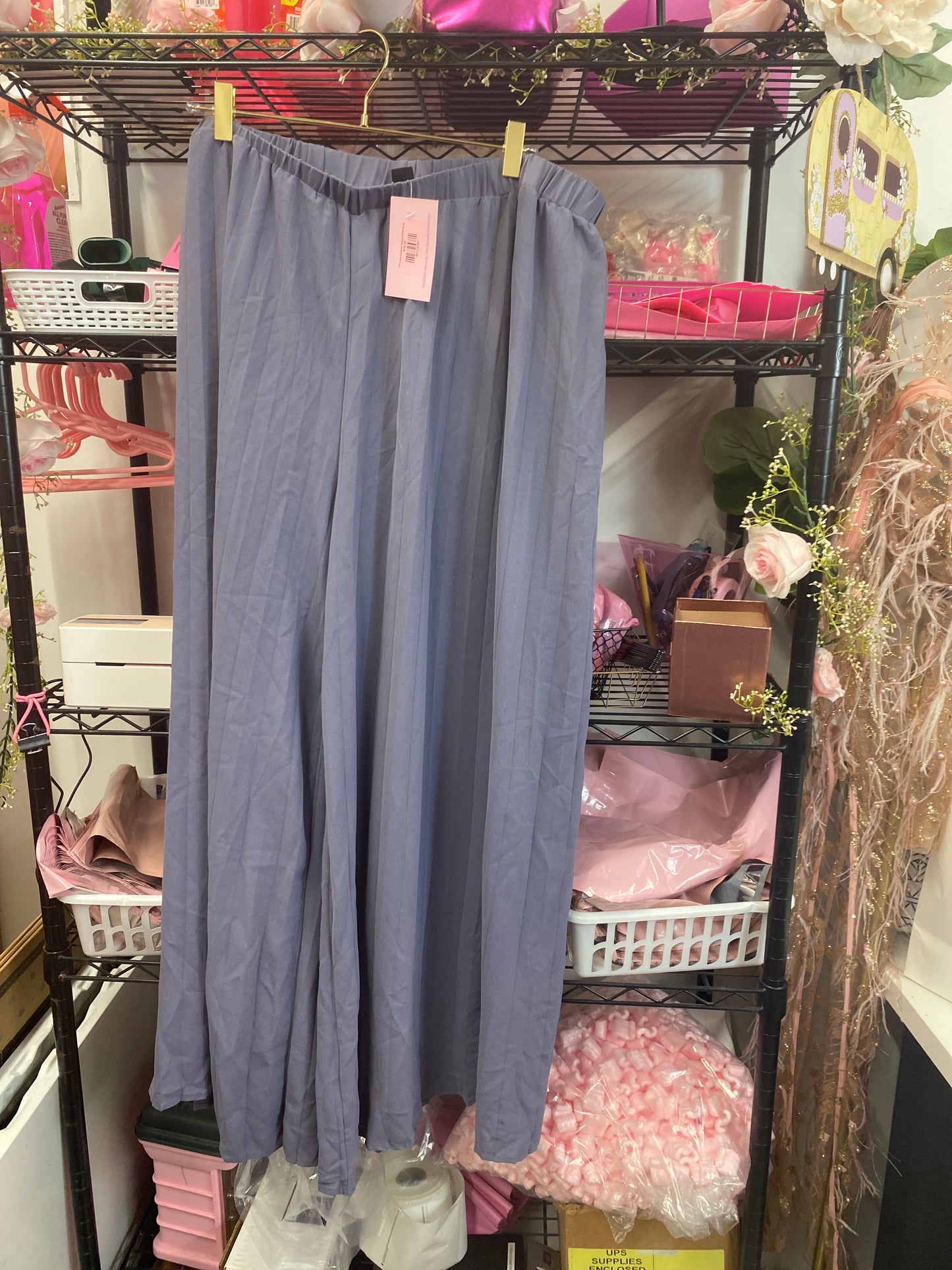 7/21 Lady Charcoal Palazzo Pants Sz 4x