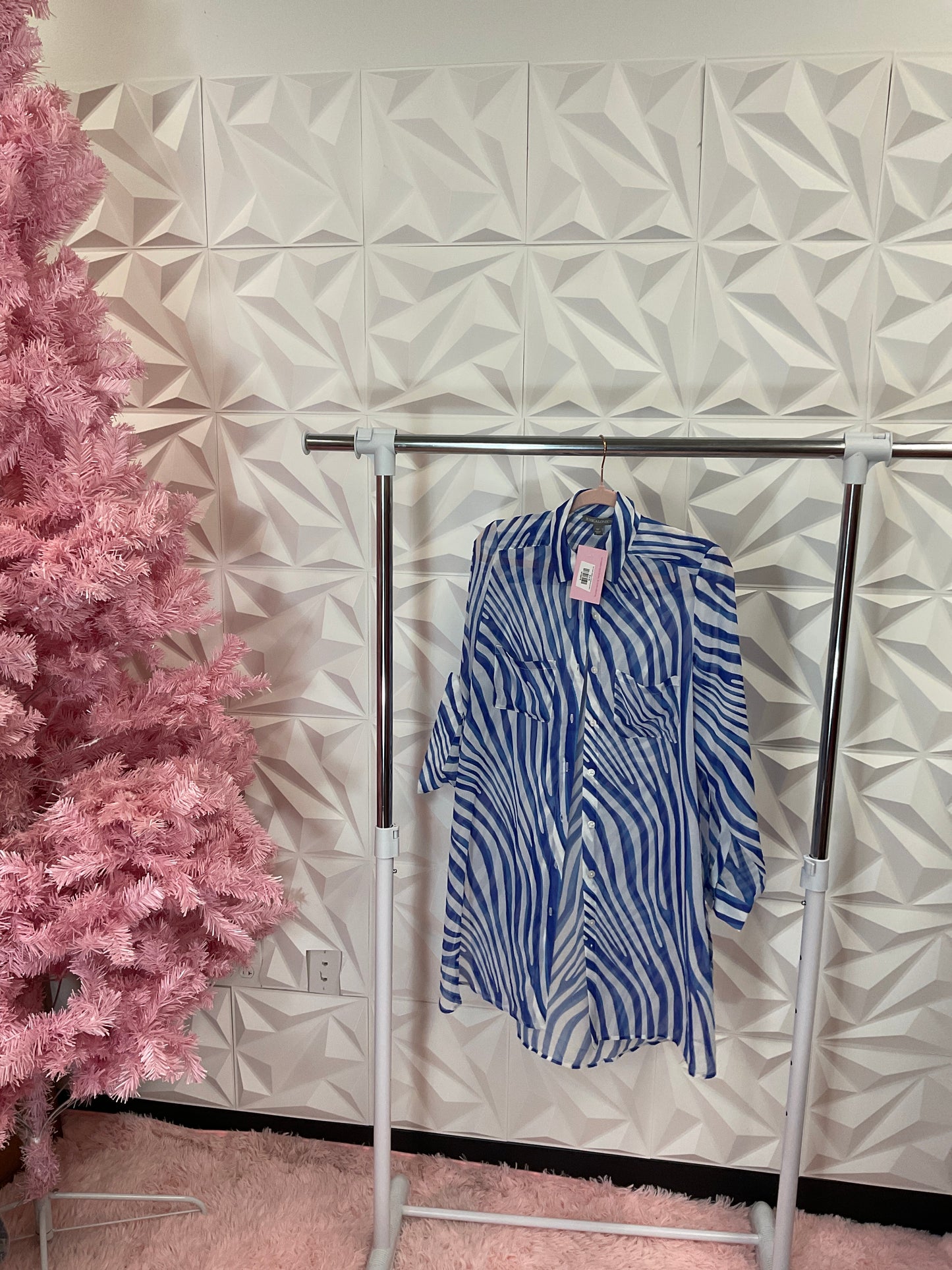 10/14 LADY JESSICA LONDON BLUE WHITE STRIPED SZ 14W