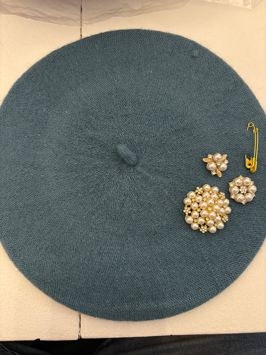 Lady Classy Beret-Denim Blue