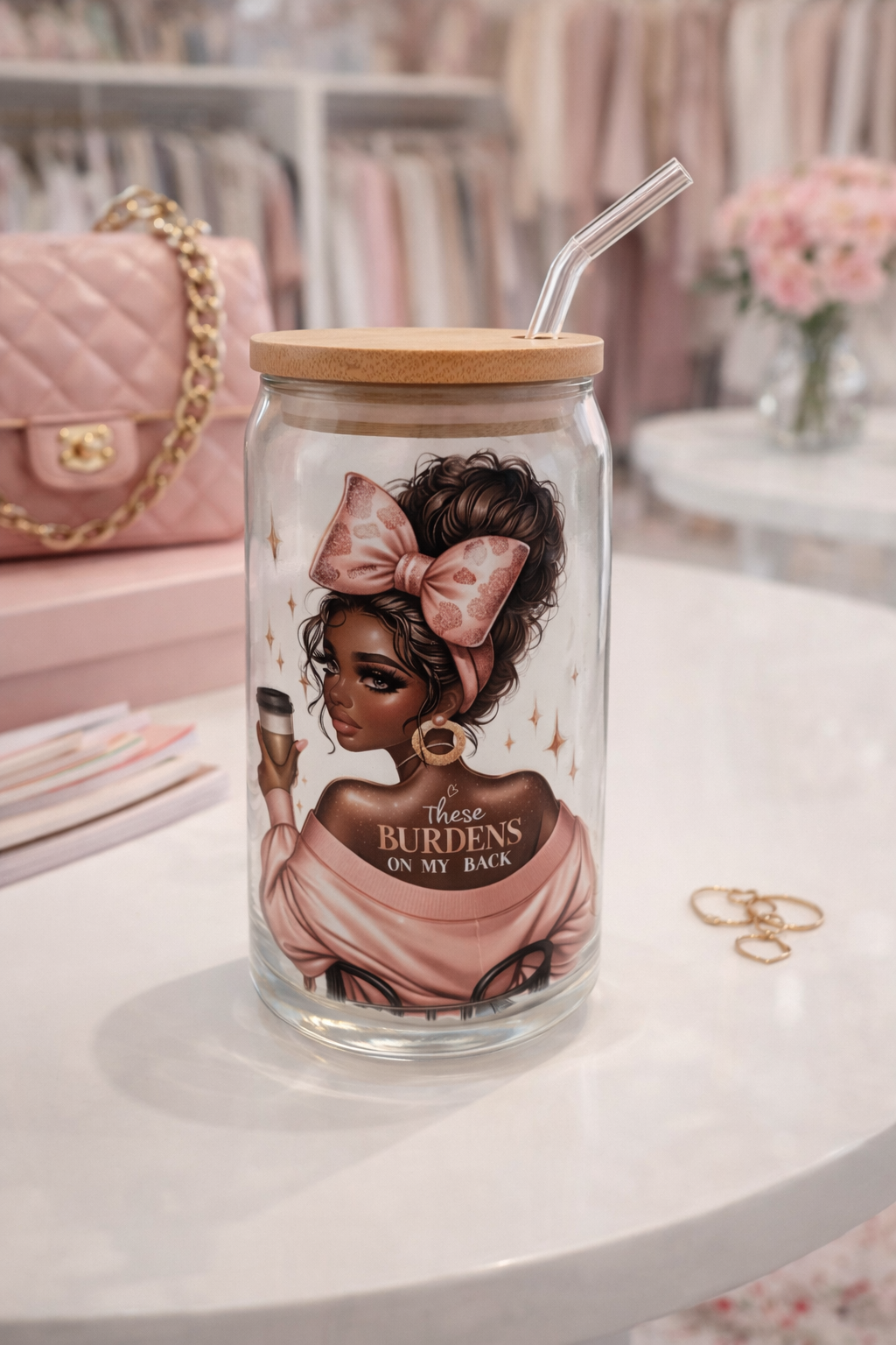 Lady Sip in Style Glass|Burdens on Back