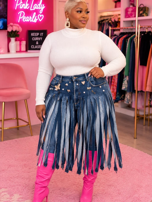 Lady Custom Fringe Skirt