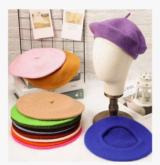 LADY ELEGEANT JEWELED BERETS-VARIOUS COLORS