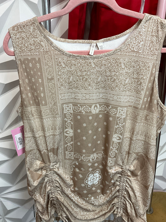 2/6 Lady Tan Tank with Rouch e Sz 18/20