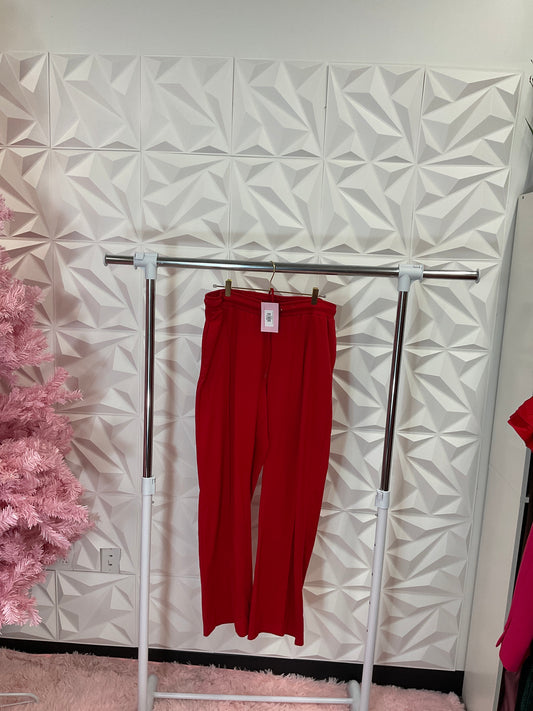 10/14 LADY RED FEATHERS PANTS SZ 2X