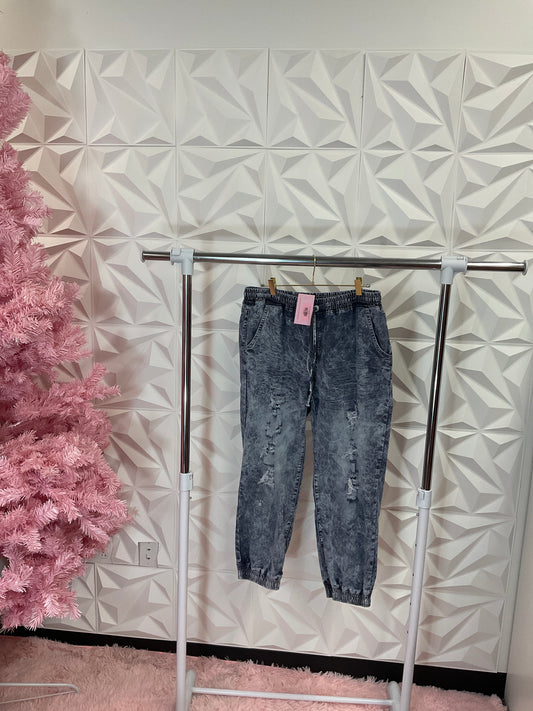 10/14 LADY DISTRESS JEANS SZ 2X