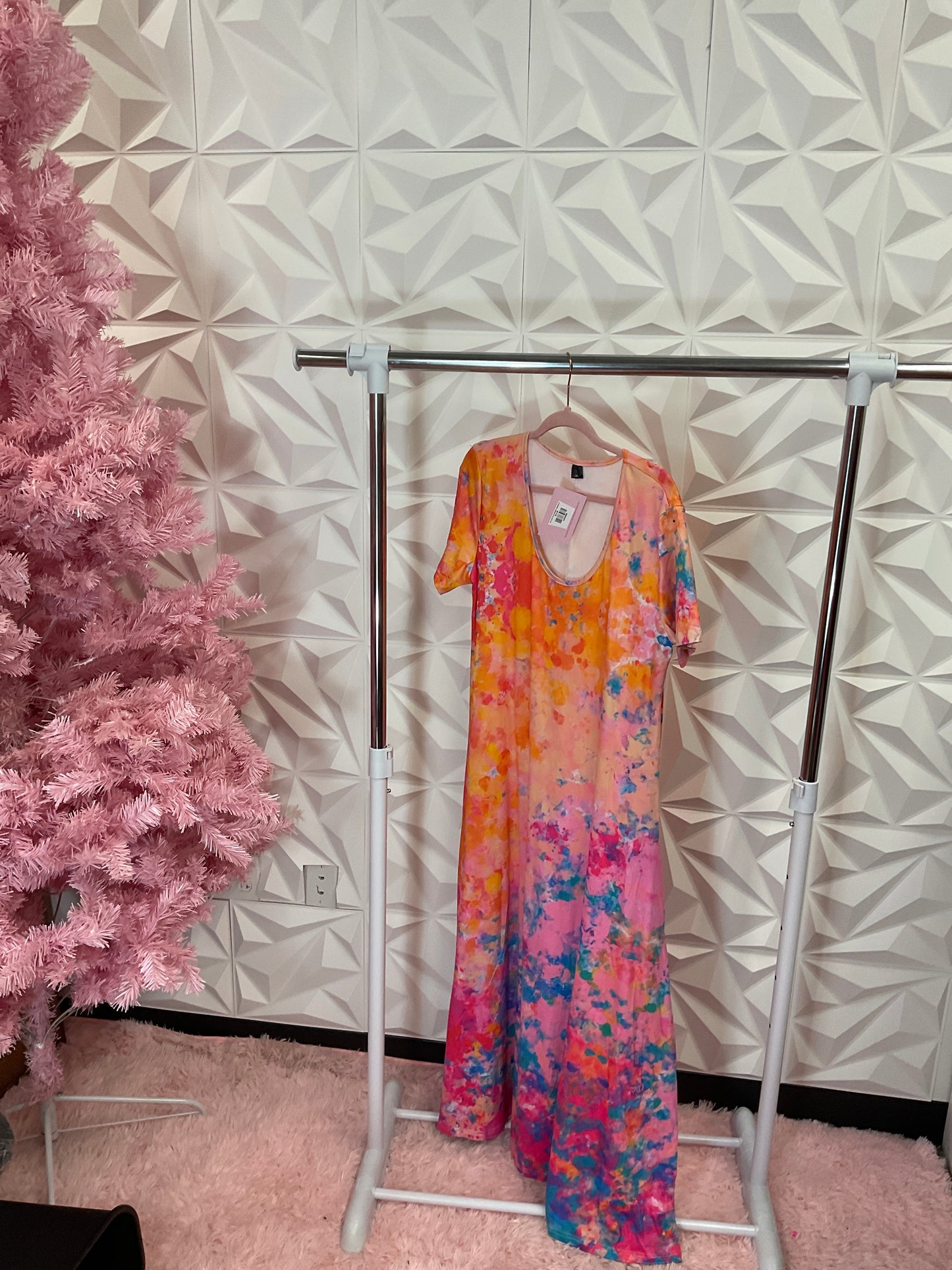 10/14 LADY PINK SHERBERT DRESS SZ 1X