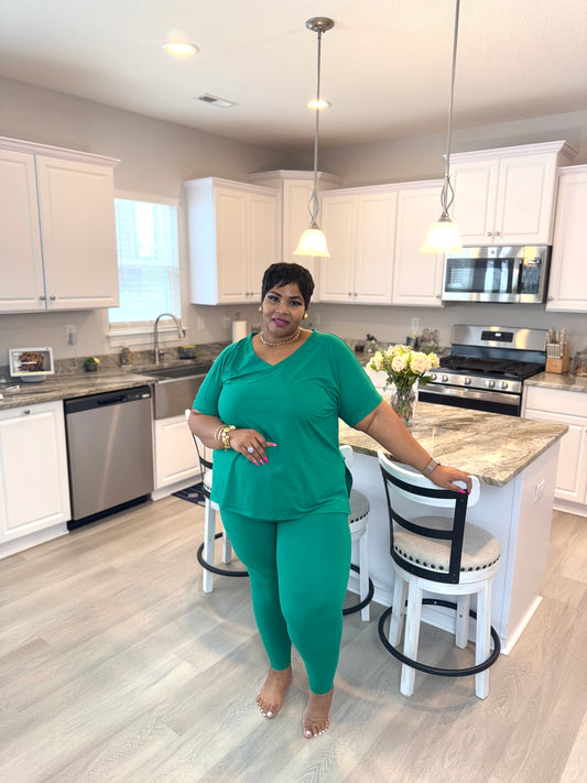 Lady Lounge Set|Kelly Green