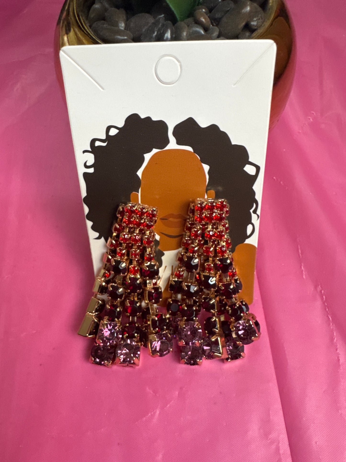 LADY PURPLE CHANDELIER EARRINGS