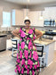 Lady Dancing with Flowers Dress
