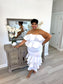 Lady White Fancy& Classy Dress