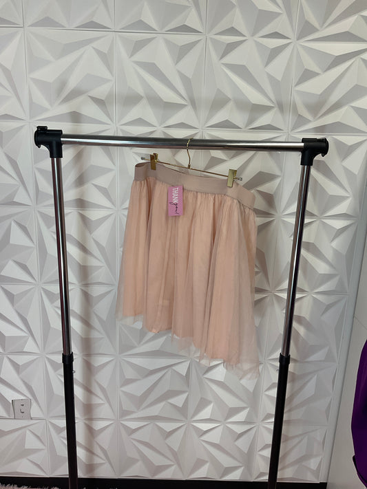 10/2 LADY TORRID LIGHT PINK TULLE SKIRT SZ 2
