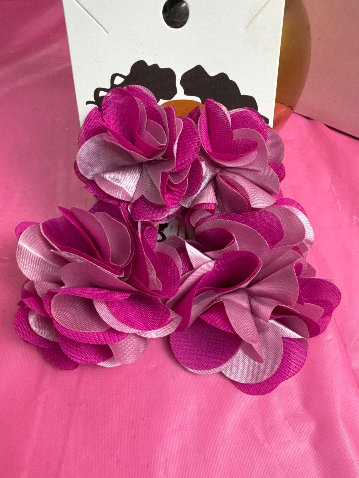 LADY PINK FLORAL EARRINGS