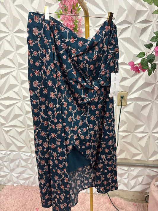 2/9 LADY FUTURE COLLECTIVE FLORAL SKIRT SZ 20