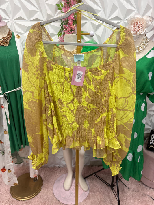 3/1 LADY FUTURE CO. YELLOW TOP SZ 3X