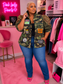 Lady Camo Curvy Statement Jacket