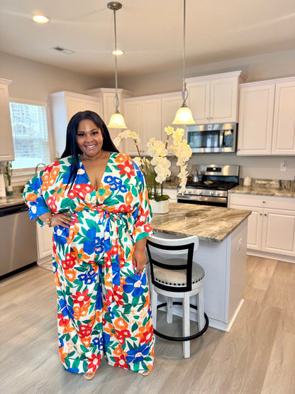 Curves in Bloom Jumpsuit