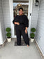 Lady Bubble 2 pc set|Black