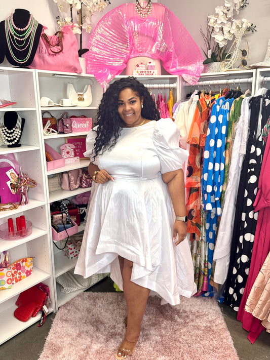 Lady Summer White Brunch Dress