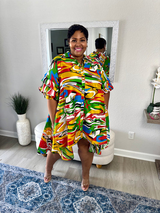 Lady Grace Dress|Rainbow