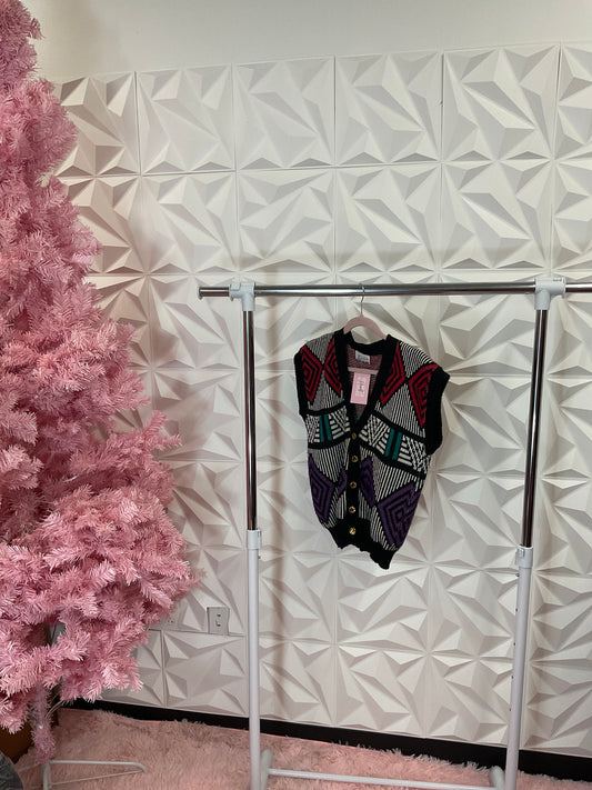 10/14 LADY VINTAGE COLORS VEST SZ XL