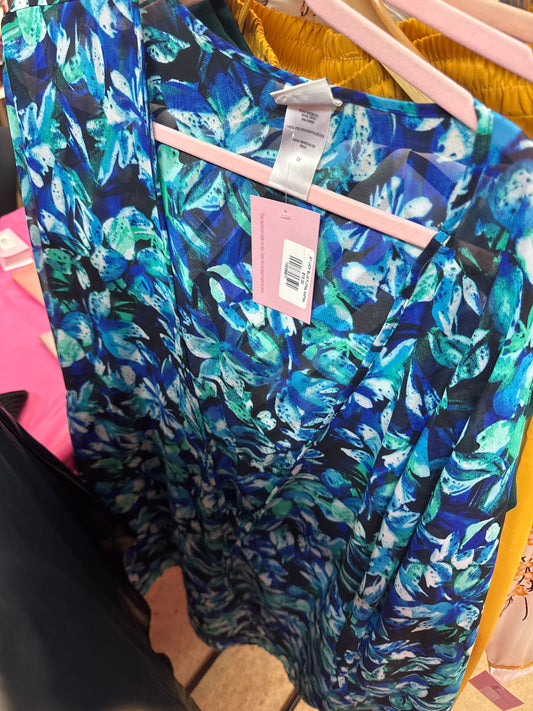 3/1 LADY BLUE FLORAL KAFTAN