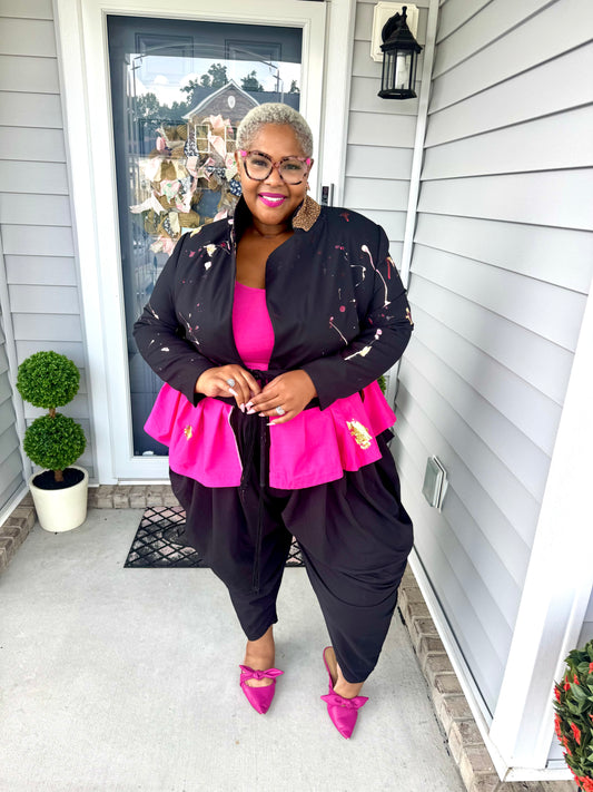 Lady Pink & Gold Boss Blazer
