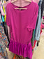 LADY CURVE PINK BUBBLE HEMED DRESS