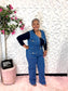 Lady Denim Stepping Jumpsuit