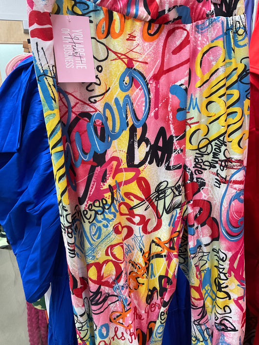 3/10 Lady FN Graffiti Leggings sz 3x