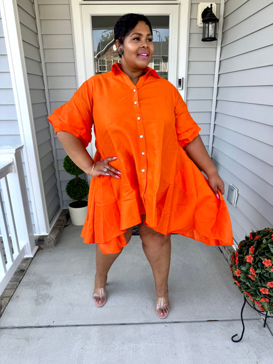 Lady Grace Dress|Orange
