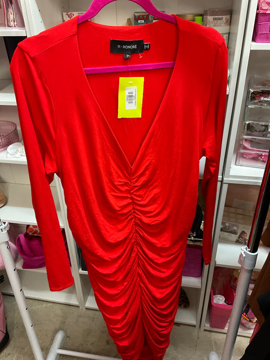 2/1 LADY ORANGE BEAUTY DRESS SZ 1X