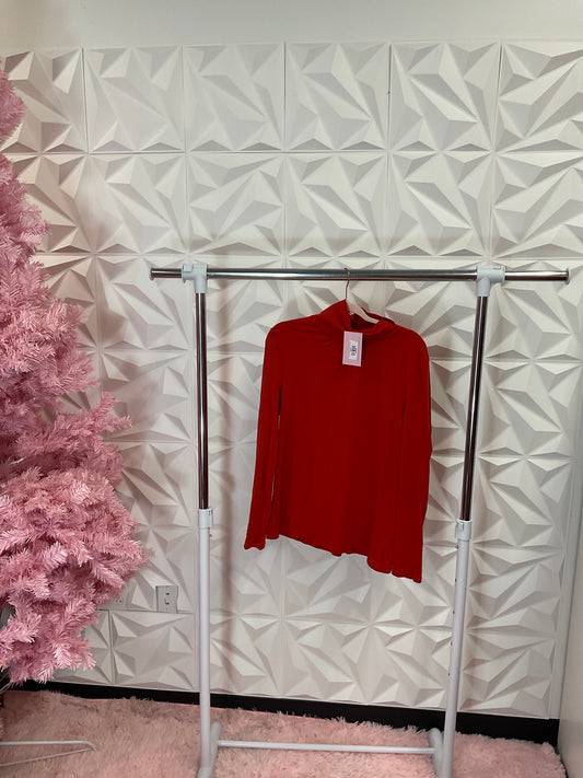 10/14 LADY REDDISH ORANGE TURTLE NECK