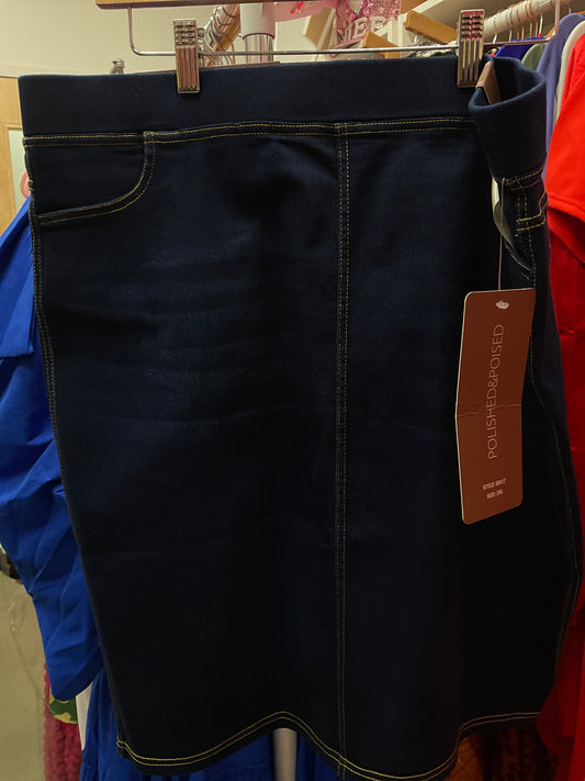 3/12 Lady Demin Skirt 2xl